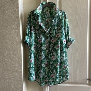 Love flamingos - Swimsuit coverup / long top